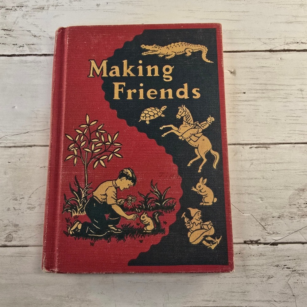 Vintage 1953 Making Friends Time to Read Hardcover Book J.B. Lippincott Co.
